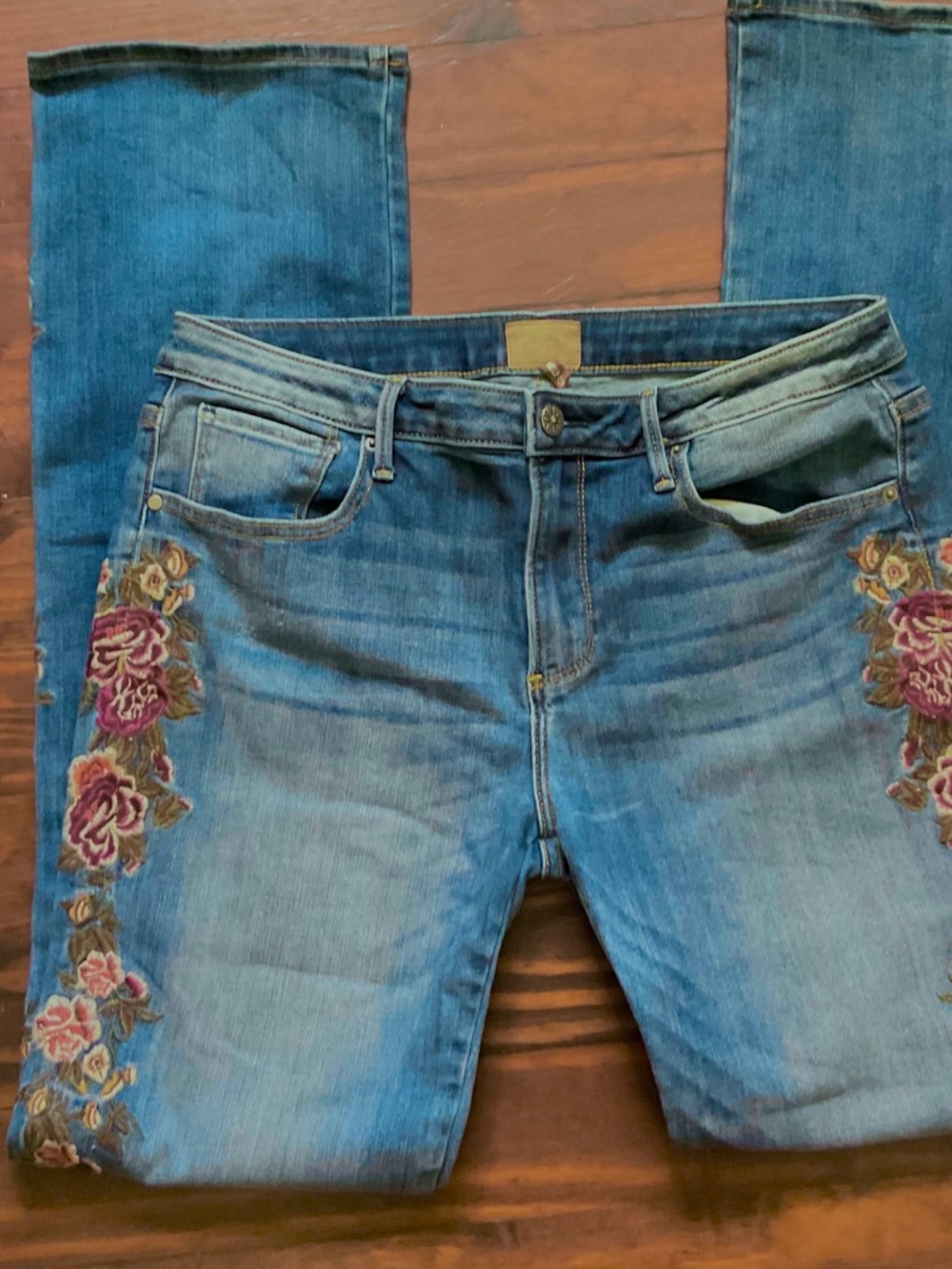 GREAT DRIFTWOOD EMBROIDERED  SOFT JEANS SZ 31 VGC  Length 32” VERY NICE - Picture 12 of 12